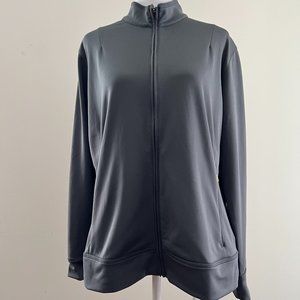 adidas Women's Gray ClimaLite Golf/Athletic Jacket Size L
